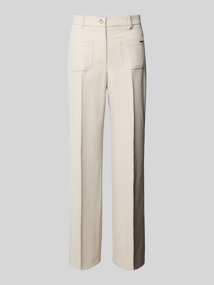 Raffaello Rossi Straight Fit Bundfaltenhose aus Viskose-Mix Modell 'MILEY' Sand 2