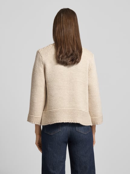 MORE & MORE Loose Fit Cardigan mit Woll-Anteil Kitt 5