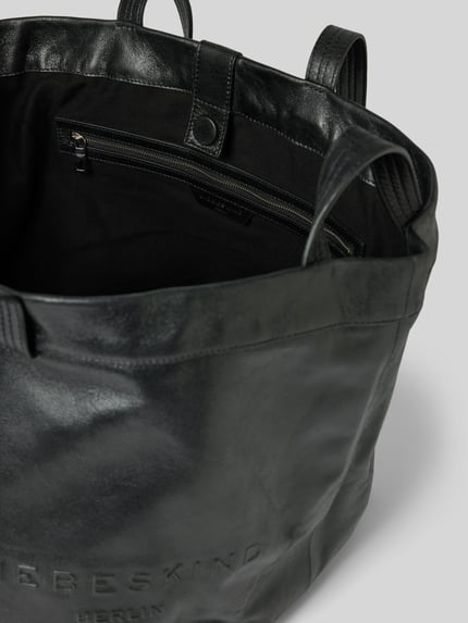 LIEBESKIND BERLIN Handtasche aus reinem Leder mit Label-Details Modell 'Elvira' Black 5