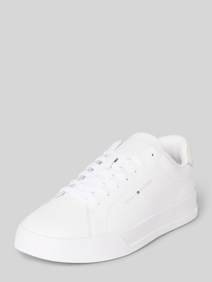 Tommy Hilfiger Lage sneakers van leermix Wit - 1