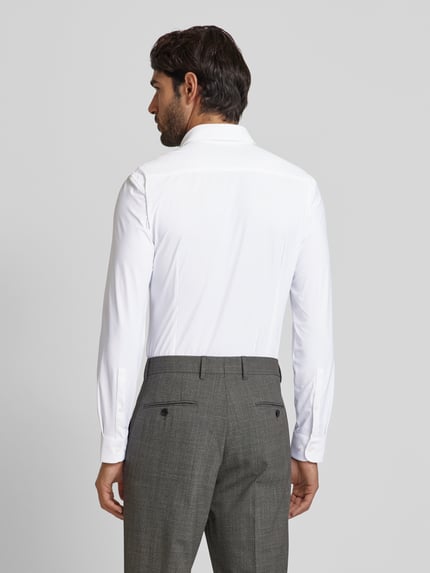 Jake*s Super slim fit zakelijk hemd met kentkraag Wit - 5