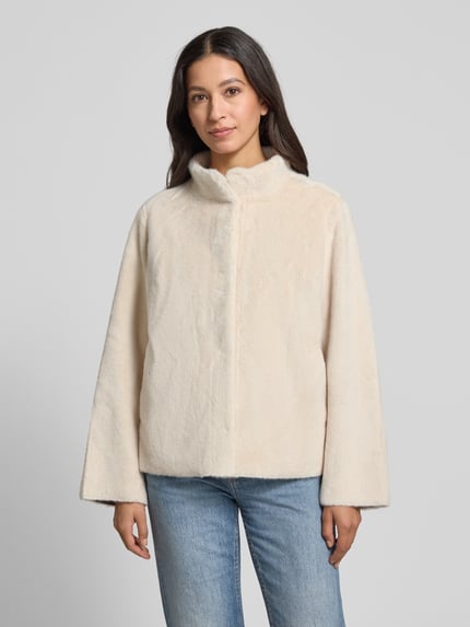 Fynch-Hatton Regular Fit Jacke aus Kunstfell Modell 'Easy' Offwhite 4