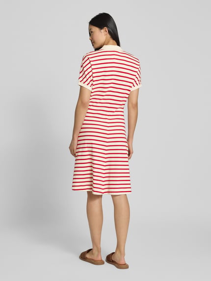 Tommy Hilfiger Sukienka polo mini o taliowanym kroju z mieszanki lyocellu Czerwony 5