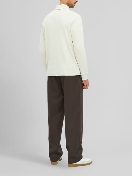 s.Oliver RED LABEL Langarmshirt mit Rollkragen Jersey Beige 4