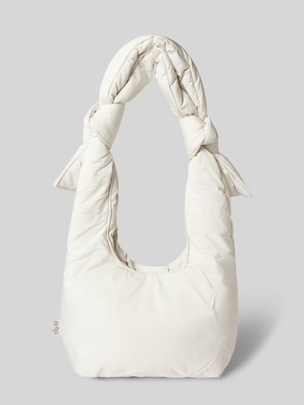 Lefrik Handtasche mit Knotendetails Modell 'BIWA' Weiss 4