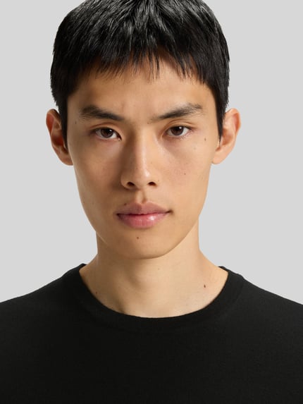 HUGO Regular Fit Strickpullover aus reiner Wolle Modell 'SAN CEDRIC' Black 3