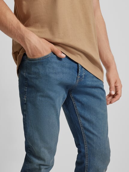 JACK & JONES Slim Fit Jeans mit 5-Pocket-Design Modell 'GLENN' Blau 3