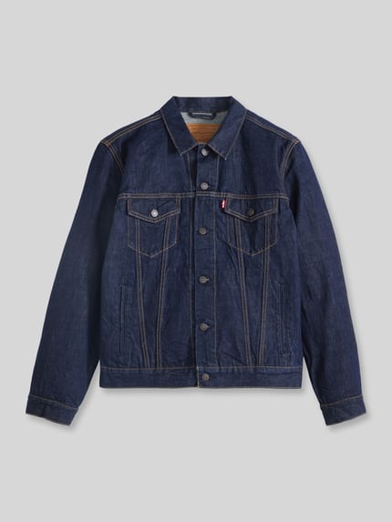 Levi's® Regular Fit Jeansjacke aus reiner Baumwolle Modell 'THE TRUCKER JACKET' Jeansblau 2