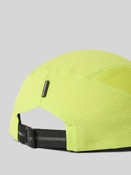 Salomon Czapka z daszkiem z logo model 'SENSE AERO CAP' Neonowy żółty 3