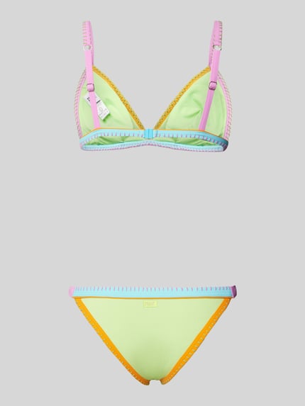 Banana Moon Bikini-Set mit Strukturmuster Modell 'TANEOFIABA SANTACOLOR' Hellgruen 3
