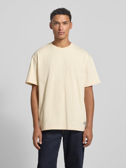 Les Deux T-Shirt mit Rundhalsausschnitt Modell 'Danton' Sand 4