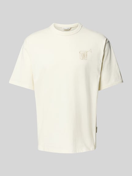 Casual Friday T-Shirt mit Motiv-Print Modell 'ARCHER' Offwhite 2