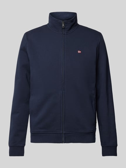 Napapijri Bluza rozpinana z wyhaftowanym logo model ‘BALIS’ Granatowy 2