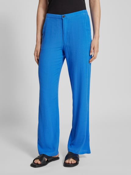 FREE/QUENT Loose Fit Hose aus Viskose-Leinen-Mix Modell 'Luigi' Royal 4