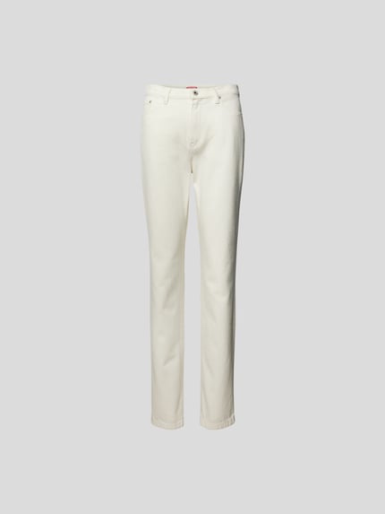 straight fit jeans van puur katoen Shop The Look MANNEQUINE