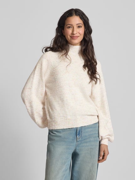 Moves Strickpullover mit Stehkragen Modell 'Casinna' Offwhite 4