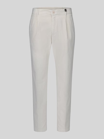 Strellson relaxed fit corduroy broek van katoenmix model 'Lui_2V-D' Offwhite - 2