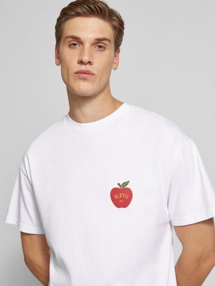 BLKVIS T-Shirt mit Label-Print Weiss 3