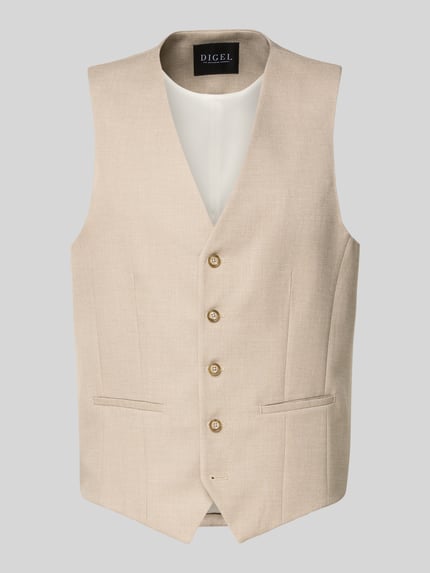 Regular Fit Weste mit Viskose-Anteil Modell 'Edgar' Shop The Look MANNEQUINE