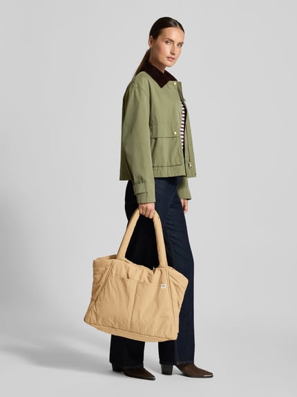 MSCH Copenhagen Shopper mit Label-Detail Modell 'SIRIA SASJA' Beige 1