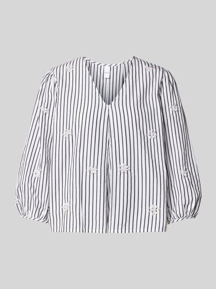 YAS Regular fit blouse met 3/4-mouwen, model 'EMURA' Offwhite - 2
