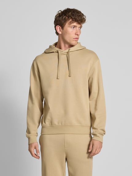 HUGO Dres z nadrukiem z logo model ‘DapoDayote’ Beżowy 4