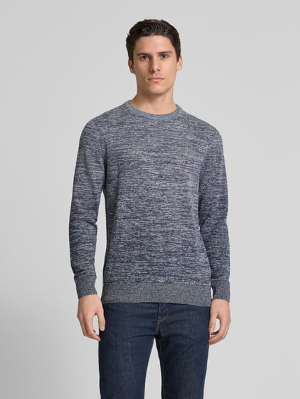 Tommy Hilfiger Strickpullover mit Leinen-Anteil Marine 4