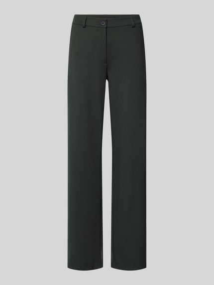 FREE/QUENT Straight Fit Stoffhose mit Viskose-Anteil Modell 'Nanni' Dunkelgruen 2