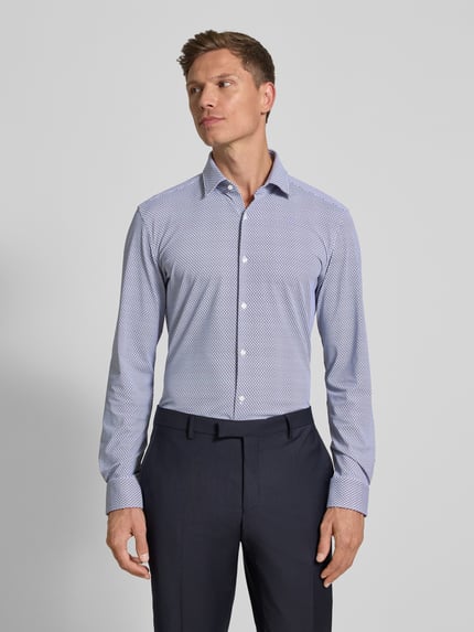 HUGO Slim Fit Businesshemd aus leichtem Stretch-Material Modell 'KENNO' Weiss 4