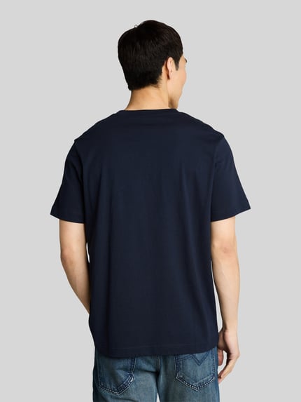 Tom Tailor męski t-shirt o kroju regular fit z czystej bawełny Granatowy 5