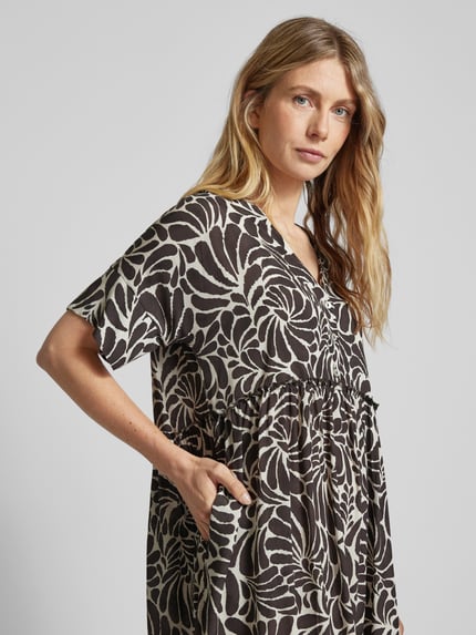 HeartKiss Kleid mit kurzer Knopfleiste Dunkelbraun 3
