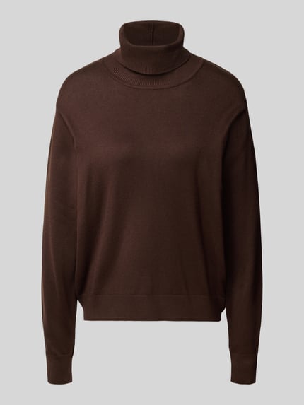 Rollkragenpullover aus Viskose-Mix Modell 'Katie' Shop The Look MANNEQUINE