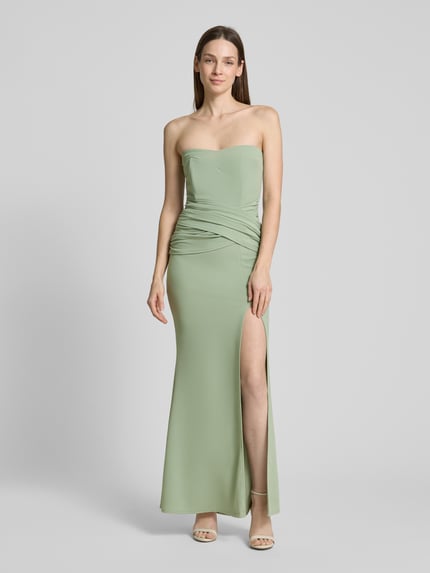 SISTAGLAM Avondjurk met hartvormige hals, model 'ANIA' Groen - 4