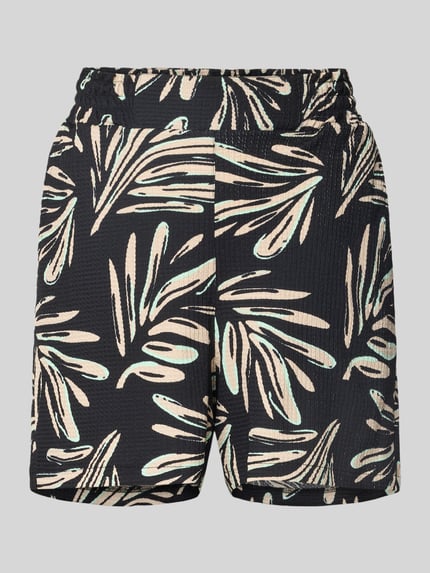 Tom Tailor Denim Korte relaxed fit broek met structuurmotief Zwart - 2
