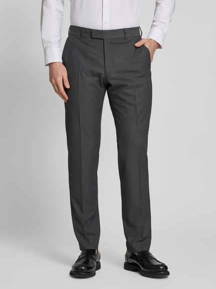 Strellson Slim Fit Anzughose mit Bügelfalten Modell 'Melwin' Anthrazit 4