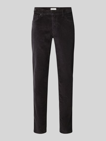 Brax Straight Fit Cordhose aus Baumwoll-Mix Modell 'Mythos Flex Cord' Anthrazit 2