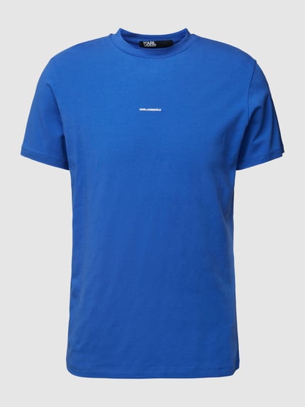 Karl Lagerfeld T-Shirt mit Label-Print Royal 2