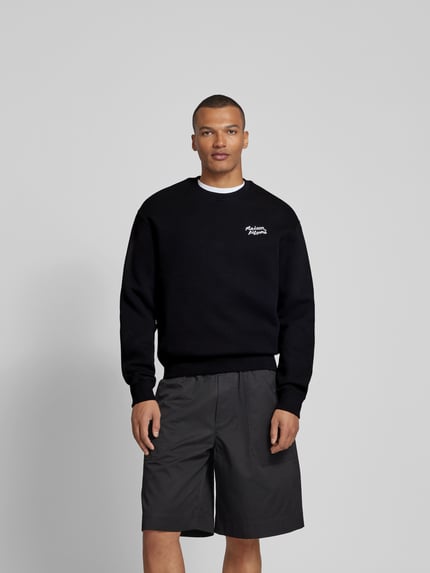 MAISON KITSUNÉ Bluza z wyhaftowanym logo Czarny 4