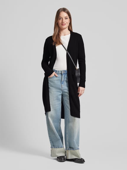 VILA Strickjacke mit Eingrifftaschen Modell 'VIRIL' Black 1