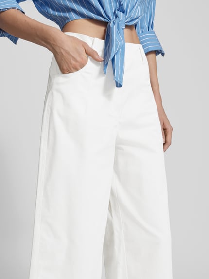 Staud Stoffen broek met steekzakken Ecru - 3