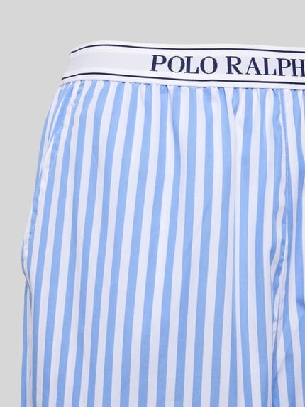 Polo Ralph Lauren Pyjama-Hose mit elastischem Logo-Bund Hellblau 2