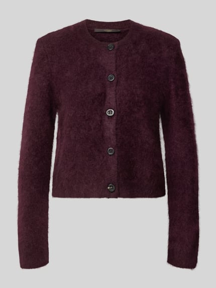 Gebreid jack van kasjmier met ronde hals Shop The Look MANNEQUINE