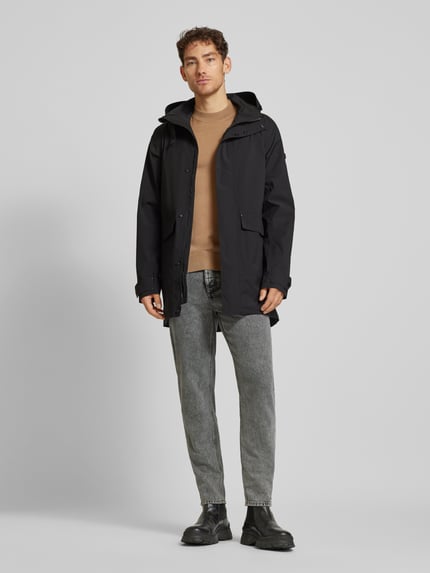 Didriksons Regular Fit Parka mit Pattentaschen Modell 'HARRY' Black 1