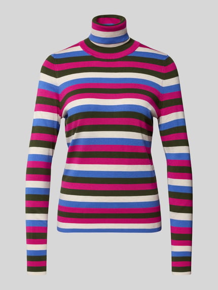 Christian Berg Woman Regular Fit Rollkragenpullover aus Viskose-Mix Fuchsia 2