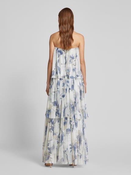 Lace & Beads Abendkleid im Stufen-Look Weiss 5