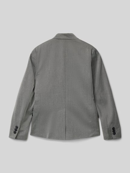 JACK & JONES Blazer met klepzakken, model 'BUSHWICK ASHTON' Middengrijs gemêleerd - 3