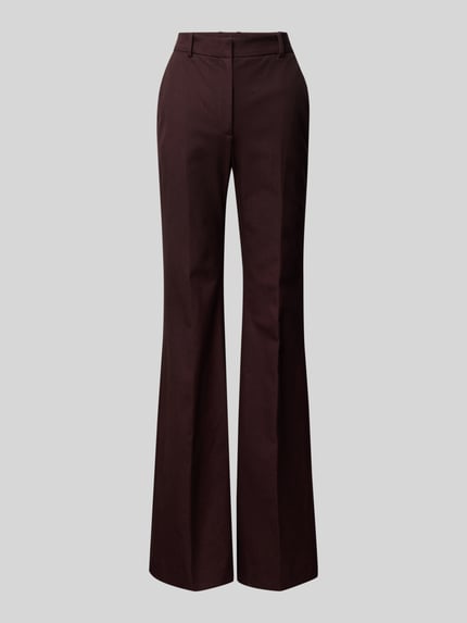 Joseph Regular Fit Schlaghose mit Teilungsnähten Bordeaux 1