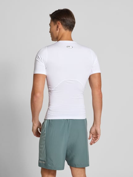 Under Armour T-shirt z o kroju slim fit z nadrukiem z logo Biały 5