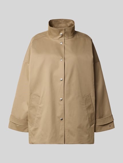 Tommy Hilfiger Loose Fit Jacke aus Baumwoll-Mix Beige 2