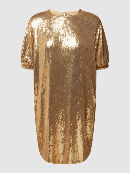 BOSS Mini-jurk met pailletten, model 'Eslica' Goud gemêleerd - 2